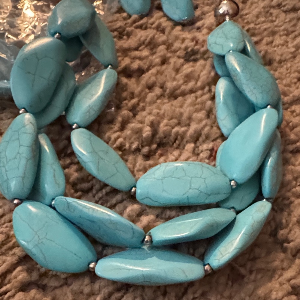 Paparazzi ZI COLLECTION 2020 Authenticate Turquoise Necklace x 2!! - Picture 3 of 3